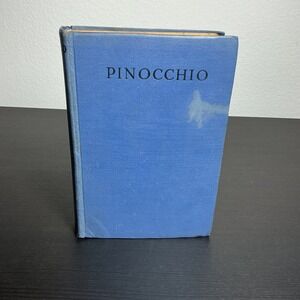 Saalfield Pinocchio Book Vtg 1924 Collodi Frances‎ Brundage Blue Hardcover Fair